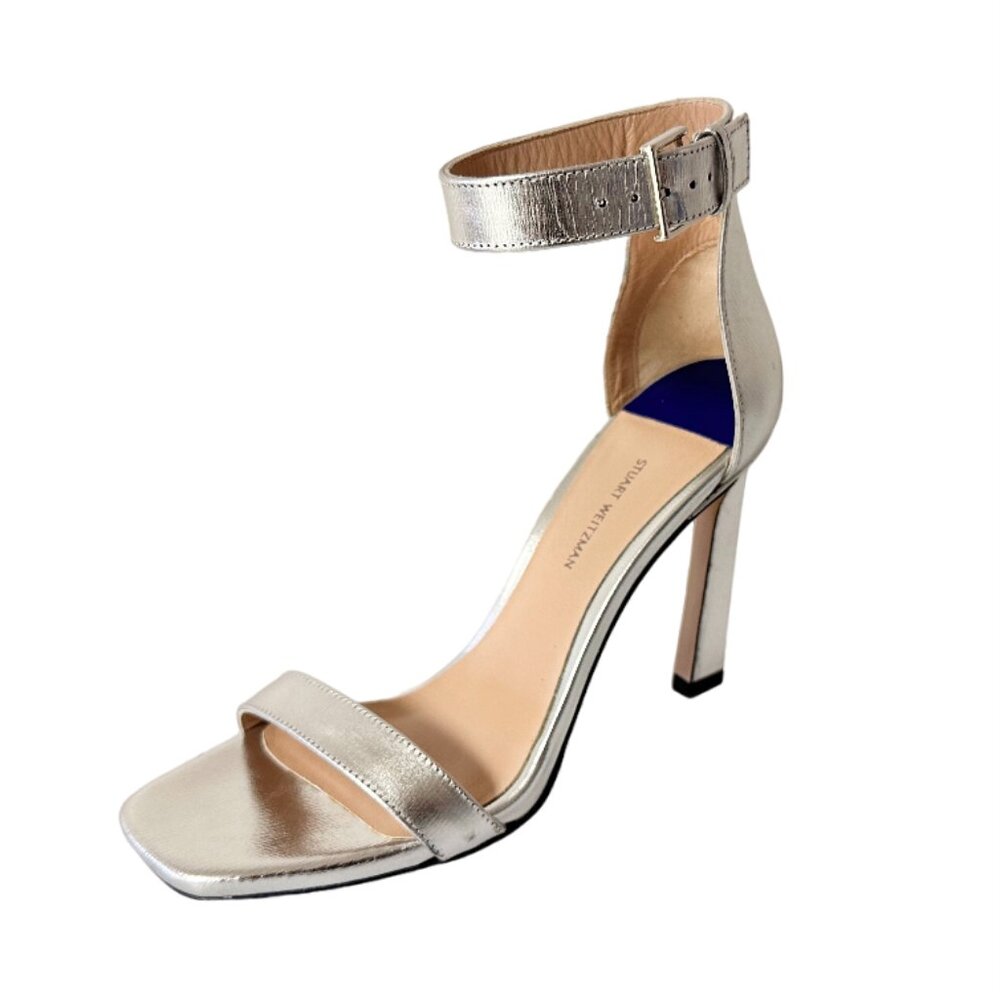 STUART WEITZMAN 100 SQUARE NUDIST SANDALS